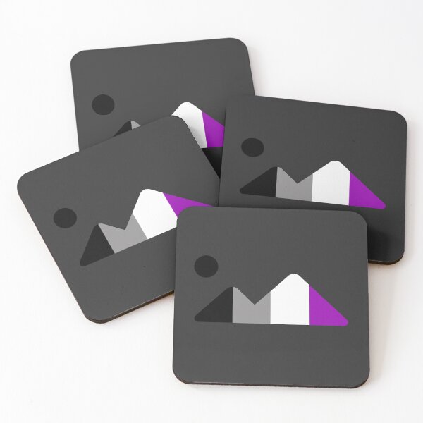 Item preview, Moon and Mountains Ace. Asexual Pride designed and sold by Subtle Pride Shop.