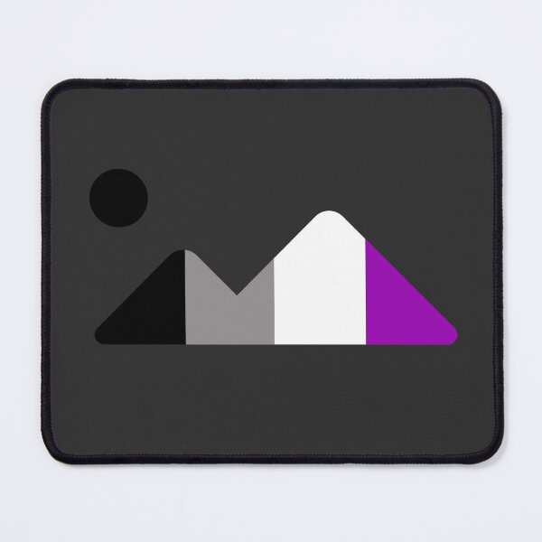 Item preview, Moon and Mountains Ace. Asexual Pride designed and sold by Subtle Pride Shop.