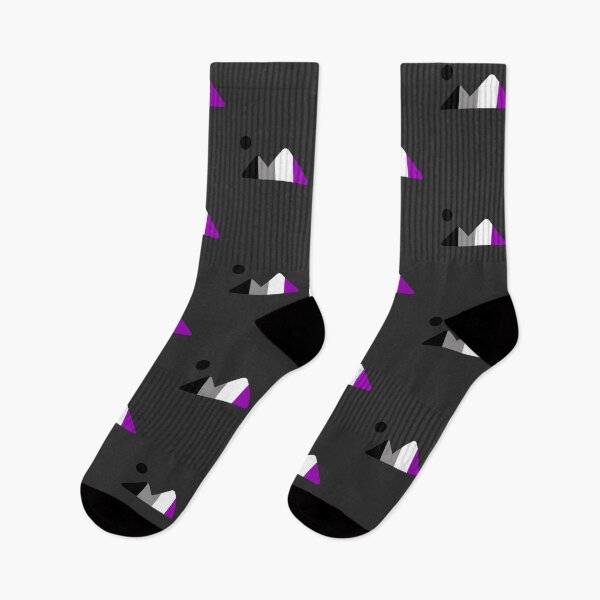 Item preview, Moon and Mountains Ace. Asexual Pride designed and sold by Subtle Pride Shop.