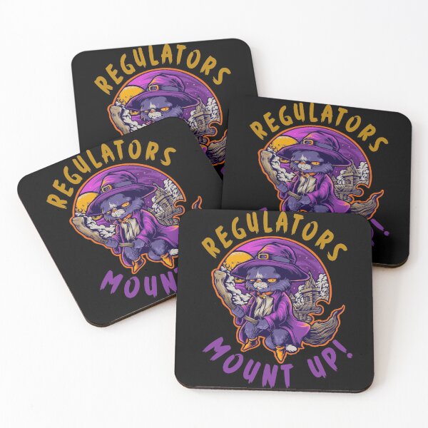 Item preview, Regulators Mount Up Halloween Witch Cat designed and sold by Fabvity.