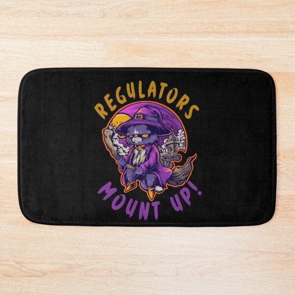 Item preview, Regulators Mount Up Halloween Witch Cat designed and sold by Fabvity.