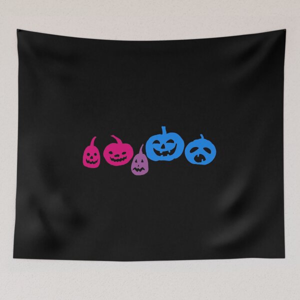 Item preview, Jack-o-lantern Bi Flag Pumpkins. Bisexual Pride designed and sold by Subtle Pride Shop.