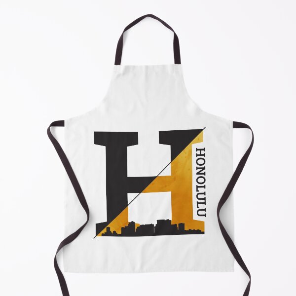 Item preview, Honolulu H Letter Skyline Art Design. Black text designed and sold by epicmarketing.