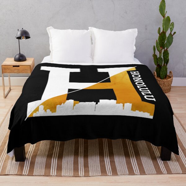 Item preview, Honolulu H Letter Skyline Art Design. White text designed and sold by epicmarketing.