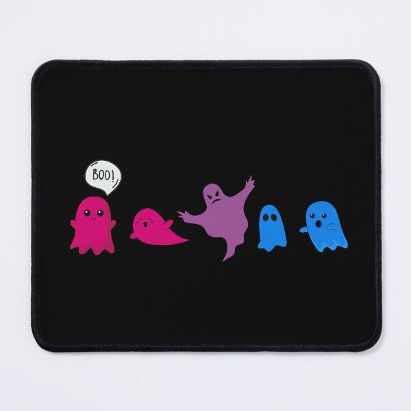 Item preview, Halloween Bi Flag Ghosts. Bisexual Pride designed and sold by Subtle Pride Shop.