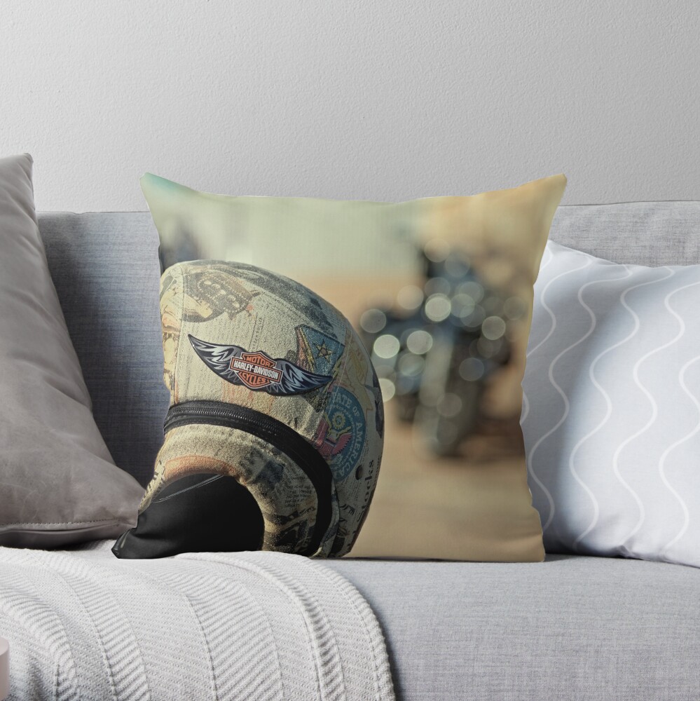 harley davidson throw pillows