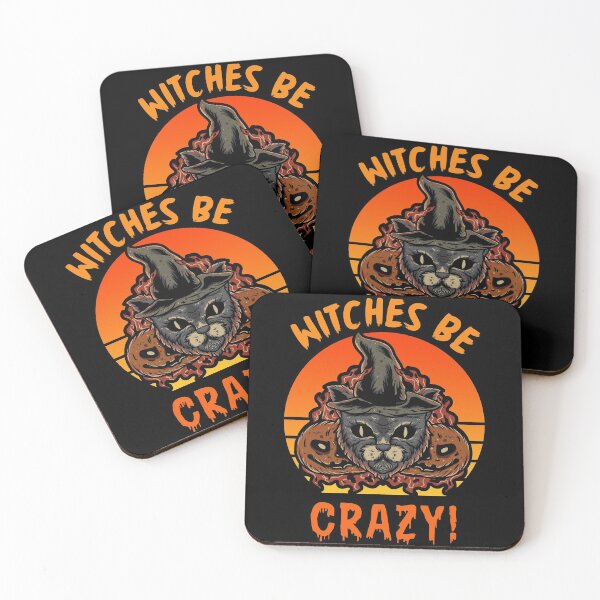 Item preview, Funny Halloween Witches Be Crazy Cat designed and sold by Fabvity.