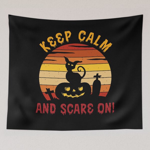 Item preview, Halloween Cat Keep Calm And Scare On designed and sold by Fabvity.
