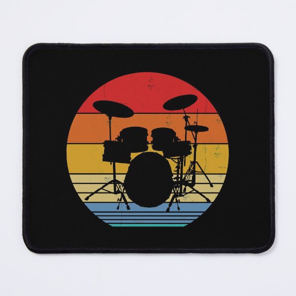 Item preview, Retro Drums Silhouette For Drummers designed and sold by playloud.