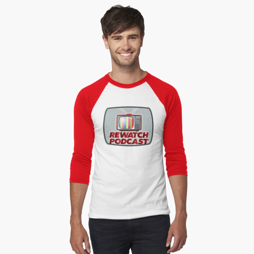 Item preview, Baseball ¾ Sleeve T-Shirt designed and sold by Rewatch-Podcast.