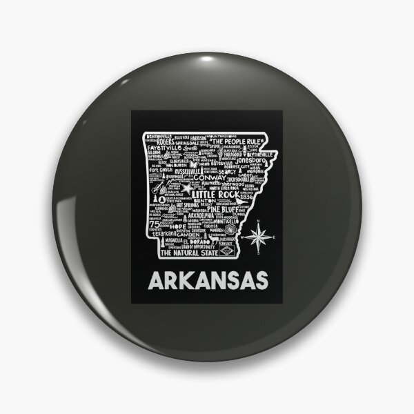 Item preview, Arkansas Map   designed and sold by BrunoDeBears.