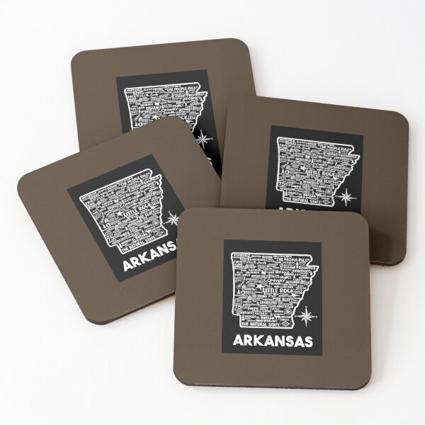 Item preview, Arkansas Map   designed and sold by BrunoDeBears.