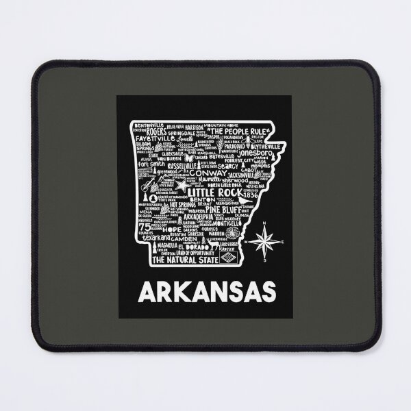 Item preview, Arkansas Map   designed and sold by BrunoDeBears.