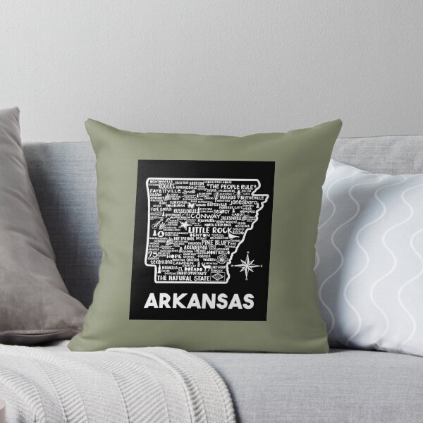 Item preview, Arkansas Map   designed and sold by BrunoDeBears.