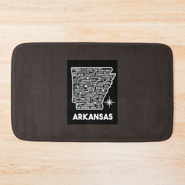 Item preview, Arkansas Map   designed and sold by BrunoDeBears.