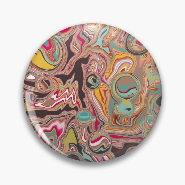 Item preview, Marble brown pop | liquid pour | trippy art designed and sold by Amanda Ozga.