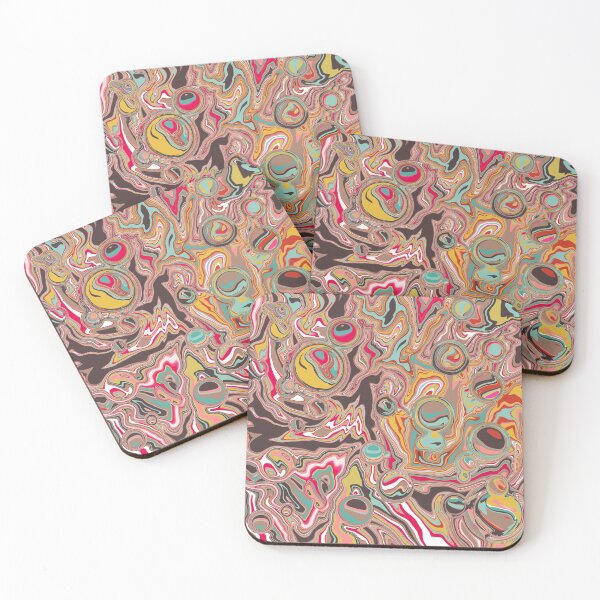 Item preview, Marble brown pop | liquid pour | trippy art designed and sold by Amanda Ozga.