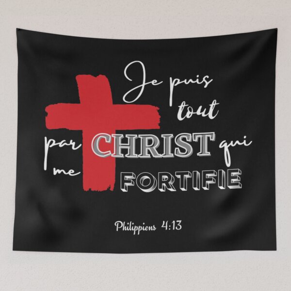 Item preview, Je puis tout par Christ qui me fortifie designed and sold by CherishedCloset.