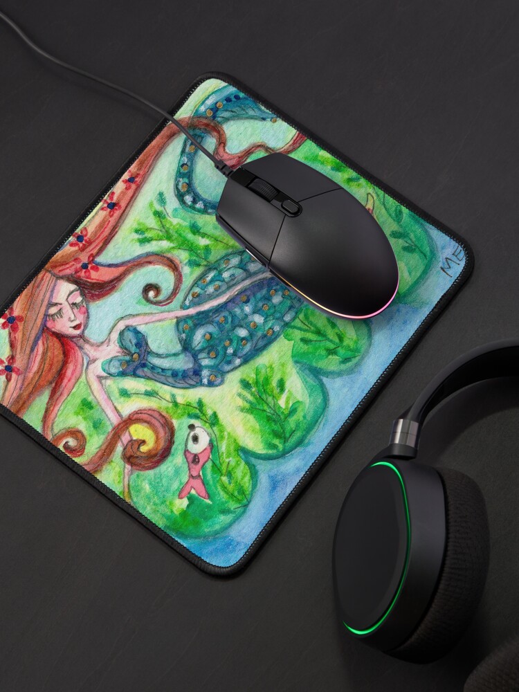 Alternate view of Underwater Star Fish Girl Mouse Pad