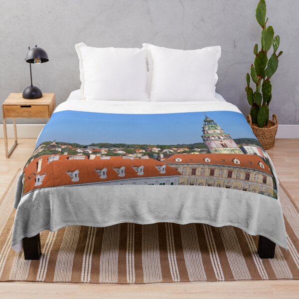 Item preview, Castle tower in Cesky Krumlov cityscape Czech republic designed and sold by goceris.