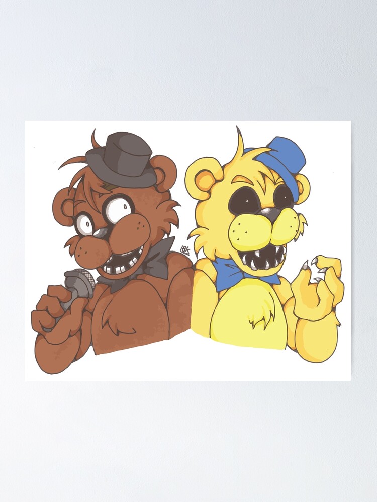 FNAF Golden Freddy Fredbear It's Me Greeting Card for Sale by Bitw1se