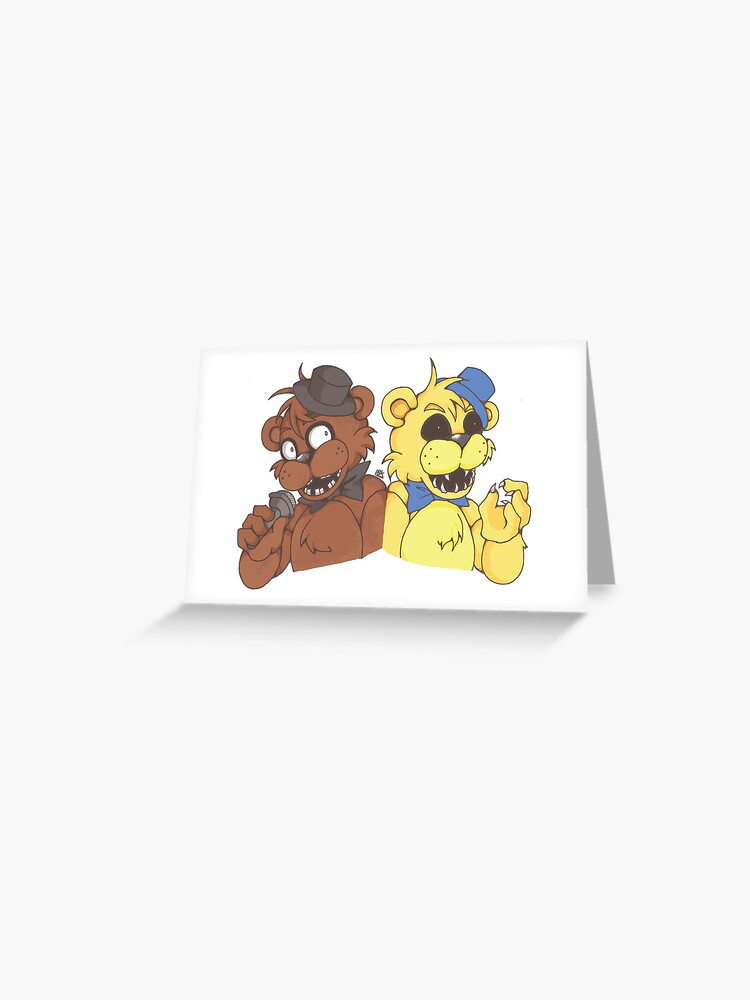 FNAF Golden Freddy Fredbear It's Me Greeting Card for Sale by Bitw1se