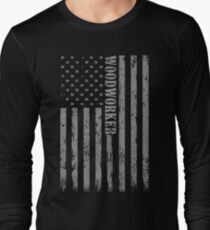 Wood working Soft Screen Printed Summer Graphic Gift Tshirt Long Sleeve T-Shirt