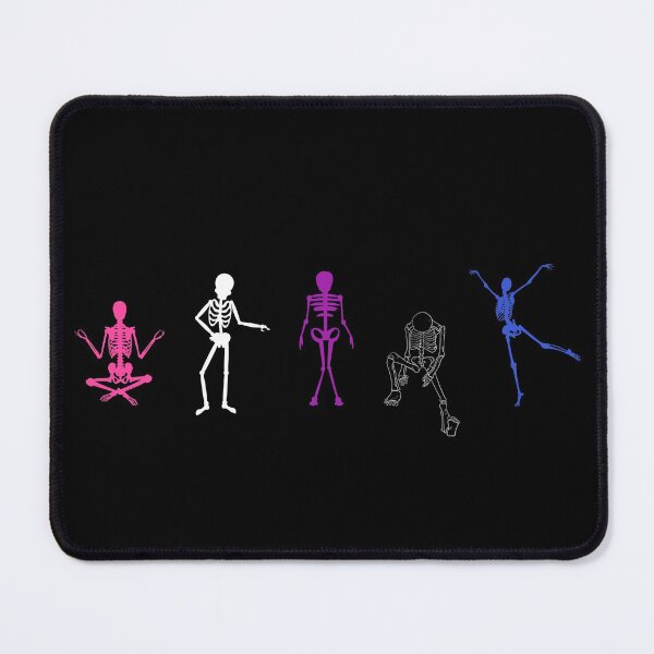 Item preview, Gender Fluid Halloween Skeletons. Genderfluid Pride designed and sold by Subtle Pride Shop.