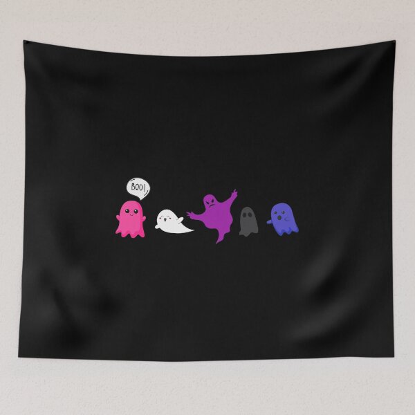 Item preview, Cute Halloween Gender Fluid Ghosts. Genderfluid Pride designed and sold by Subtle Pride Shop.