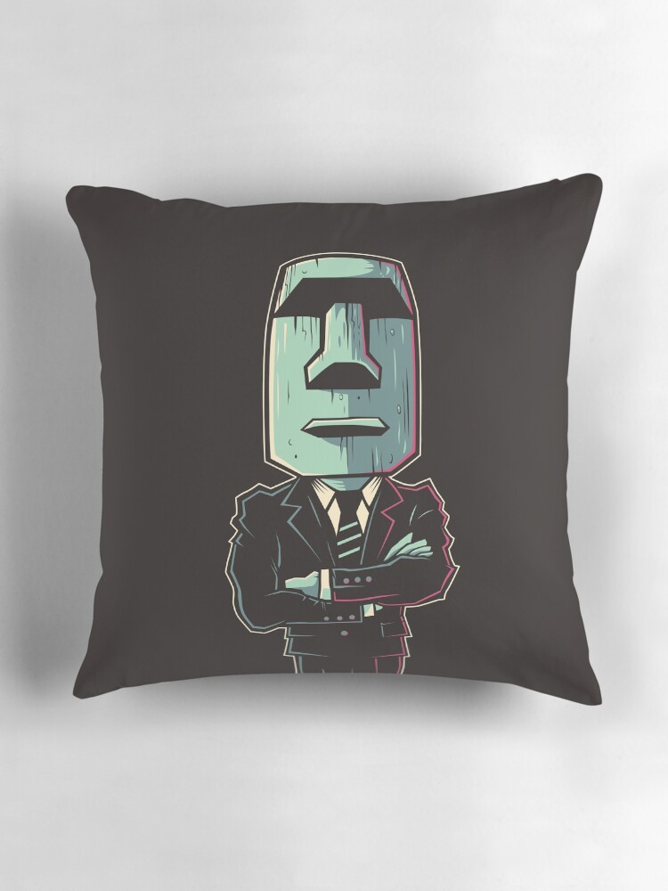 Thumbnail 3 of 4, Pillow, Poker Face: A True Hero designed and sold by strangethingsA.