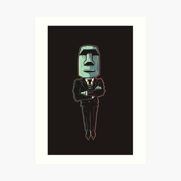 Poker Face: A True Hero Art Print