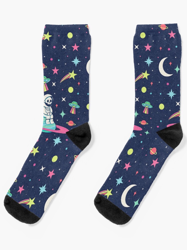 Astronaut Moon Socks