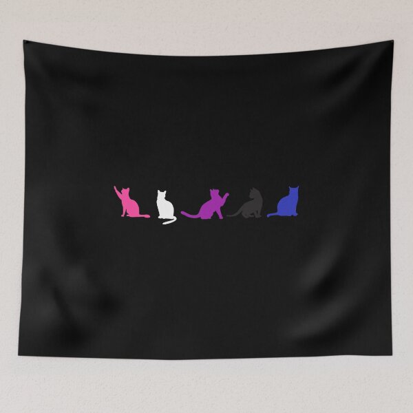 Item preview, Gender Fluid Cats. Genderfluid Pride designed and sold by Subtle Pride Shop.