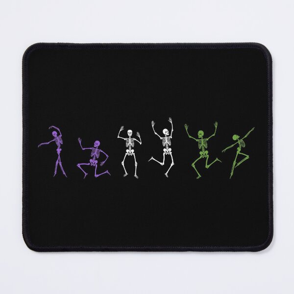 Item preview, Halloween Gender Queer Flag Skeletons. Genderqueer Pride designed and sold by Subtle Pride Shop.