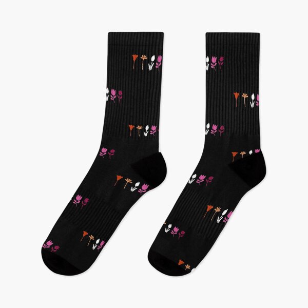 Item preview, One-Color Standing Flowers. Lesbian Pride designed and sold by Subtle Pride Shop.
