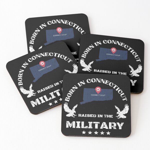 Item preview, Born in Connecticut, raised in the military. designed and sold by PinnockDesigns.