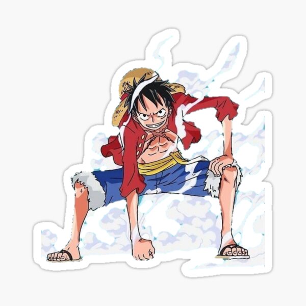 Luffy One Piece Gear Five Sticker by MangaRider