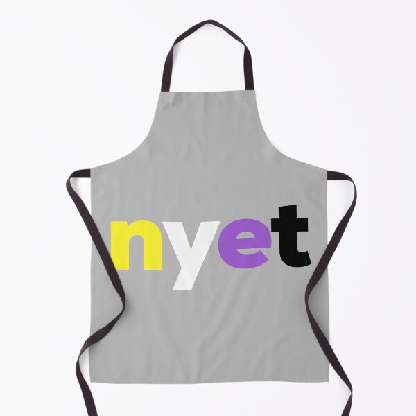 Item preview, Nyet! Nonbinary Pride designed and sold by Subtle Pride Shop.