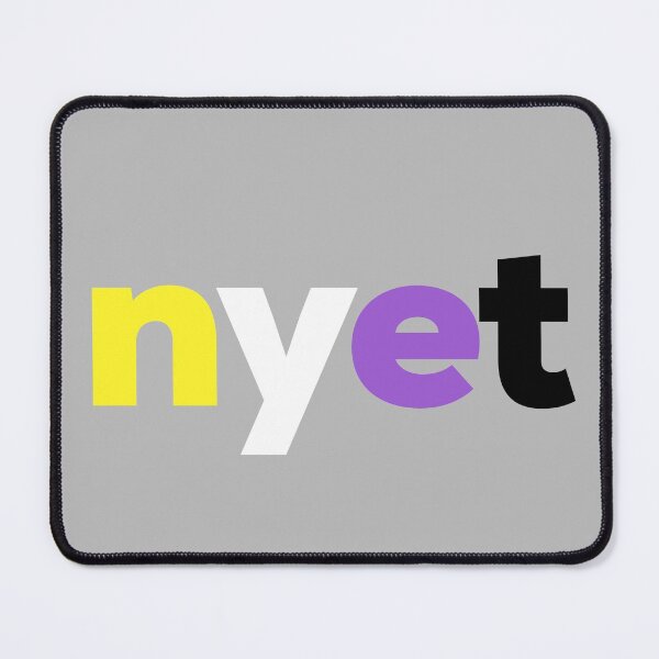 Item preview, Nyet! Nonbinary Pride designed and sold by Subtle Pride Shop.