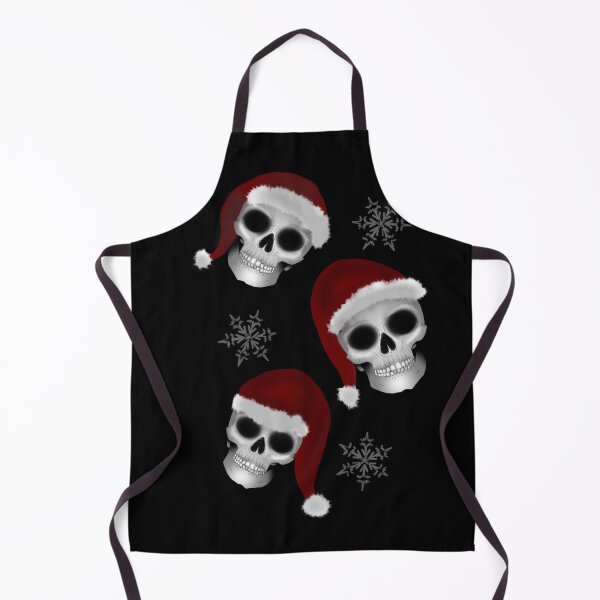 Item preview, Gothic Christmas Skeleton print red santa hats designed and sold by DemonicGloom.