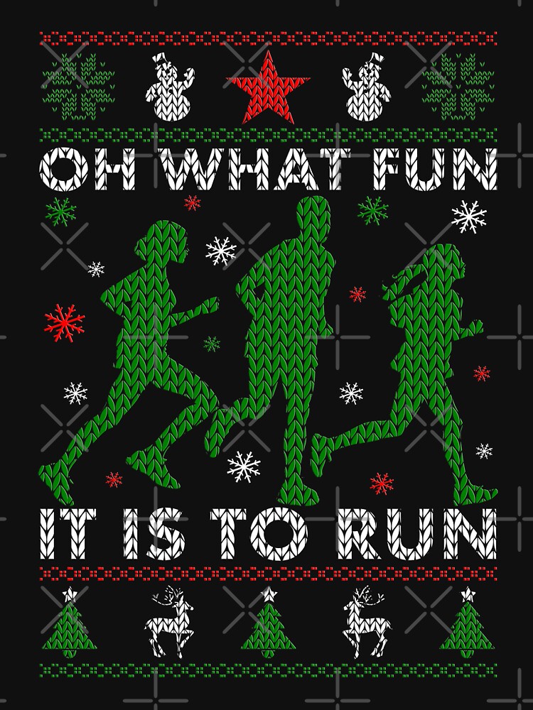 Thumbnail 7 of 7, Pullover Sweatshirt, Running Ugly Christmas Tee designed and sold by EthosWear.