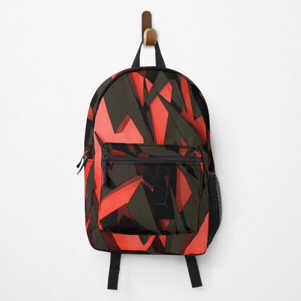 Artikelvorschau, Schwarze dreidimensionale Pyramiden sind auf einem rosa Hintergrund verstreut. entworfen und verkauft von TeeFashionShop.