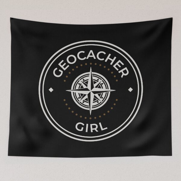 Item preview, Geocacher girl logo round designed and sold by Morcawork.