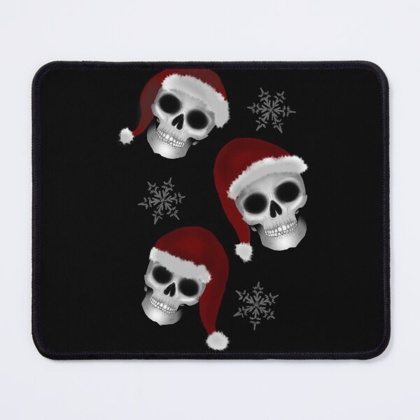 Item preview, Gothic Christmas Skeleton print red santa hats designed and sold by DemonicGloom.