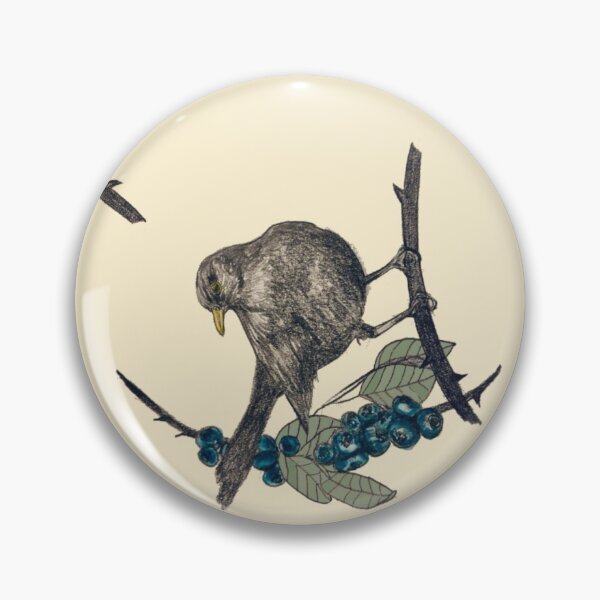 Item preview, Sloe down blackbird - cream designed and sold by Squirrels-Leap.