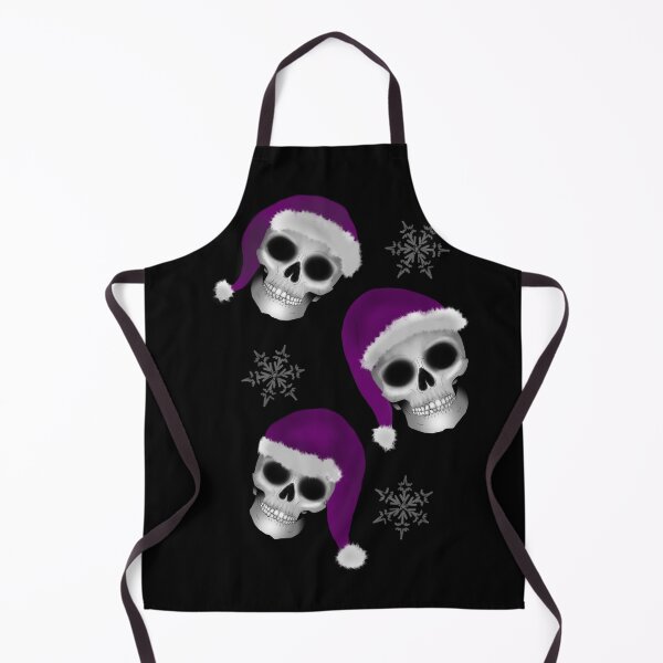 Item preview, Gothic Christmas Skeleton print purple hats designed and sold by DemonicGloom.