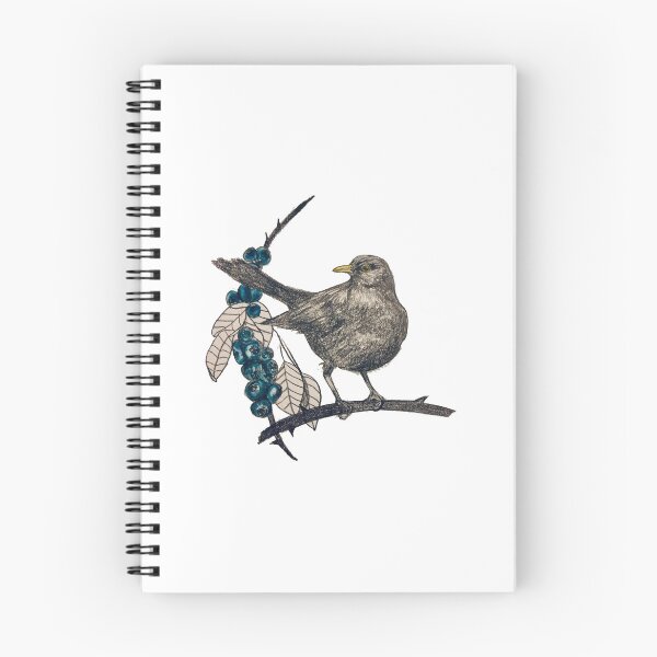 Item preview, Sloe down blackbird - cream designed and sold by Squirrels-Leap.