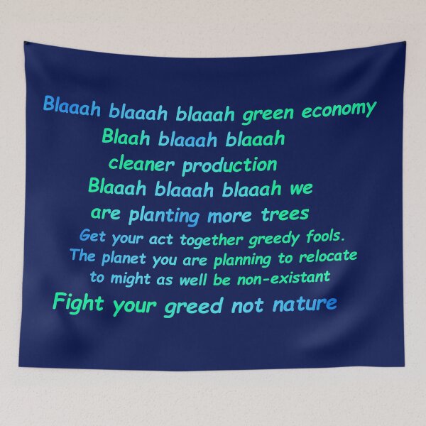 Item preview, Land and Sea Stop the Greed Recover Our Planet designed and sold by FarzT.