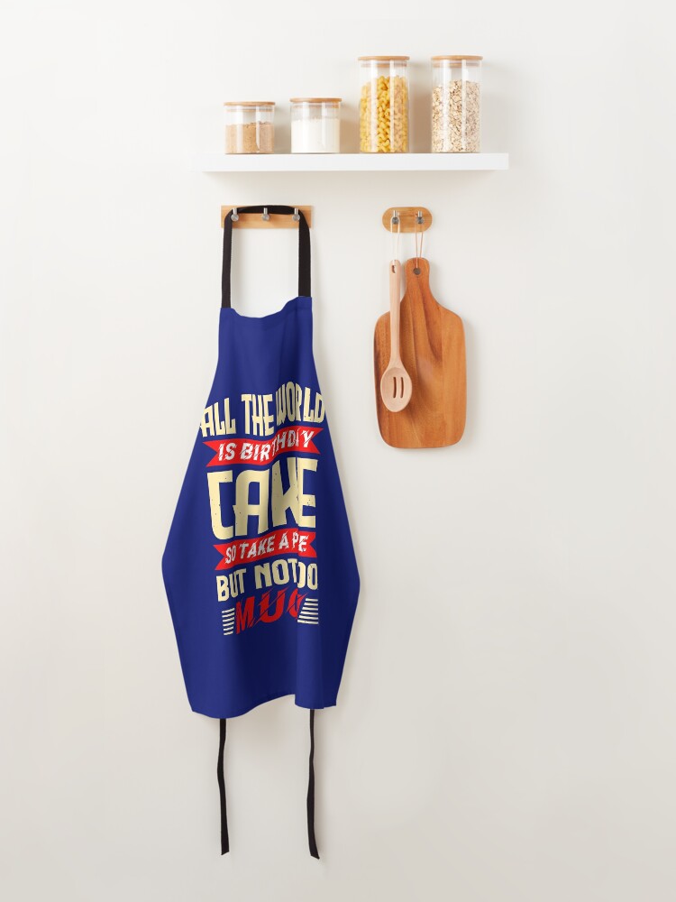 Alternate view of All the world is birthday Apron