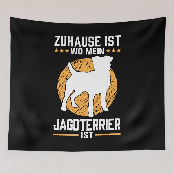 Artikelvorschau, Deutscher Jagdterrier mein Zuhause Jagdhund entworfen und verkauft von madgrfx.